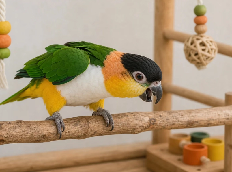黑頭凱克鸚鵡飼養