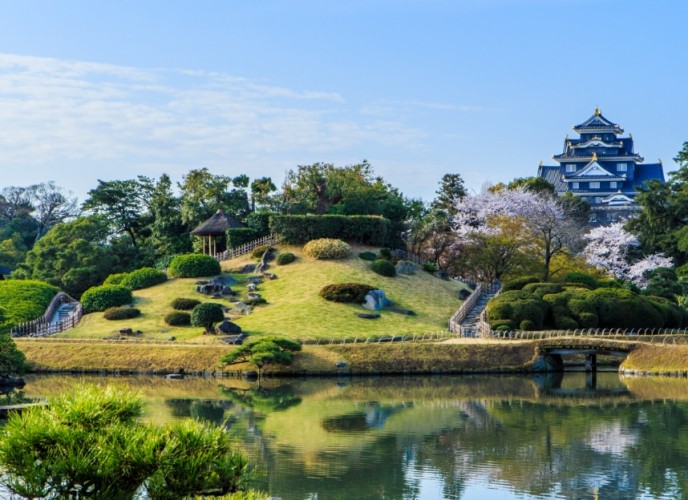 岡山城後樂園 岡山城後樂園